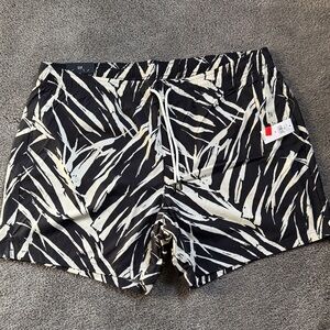 Gap Stylish Black and White Swim Shorts